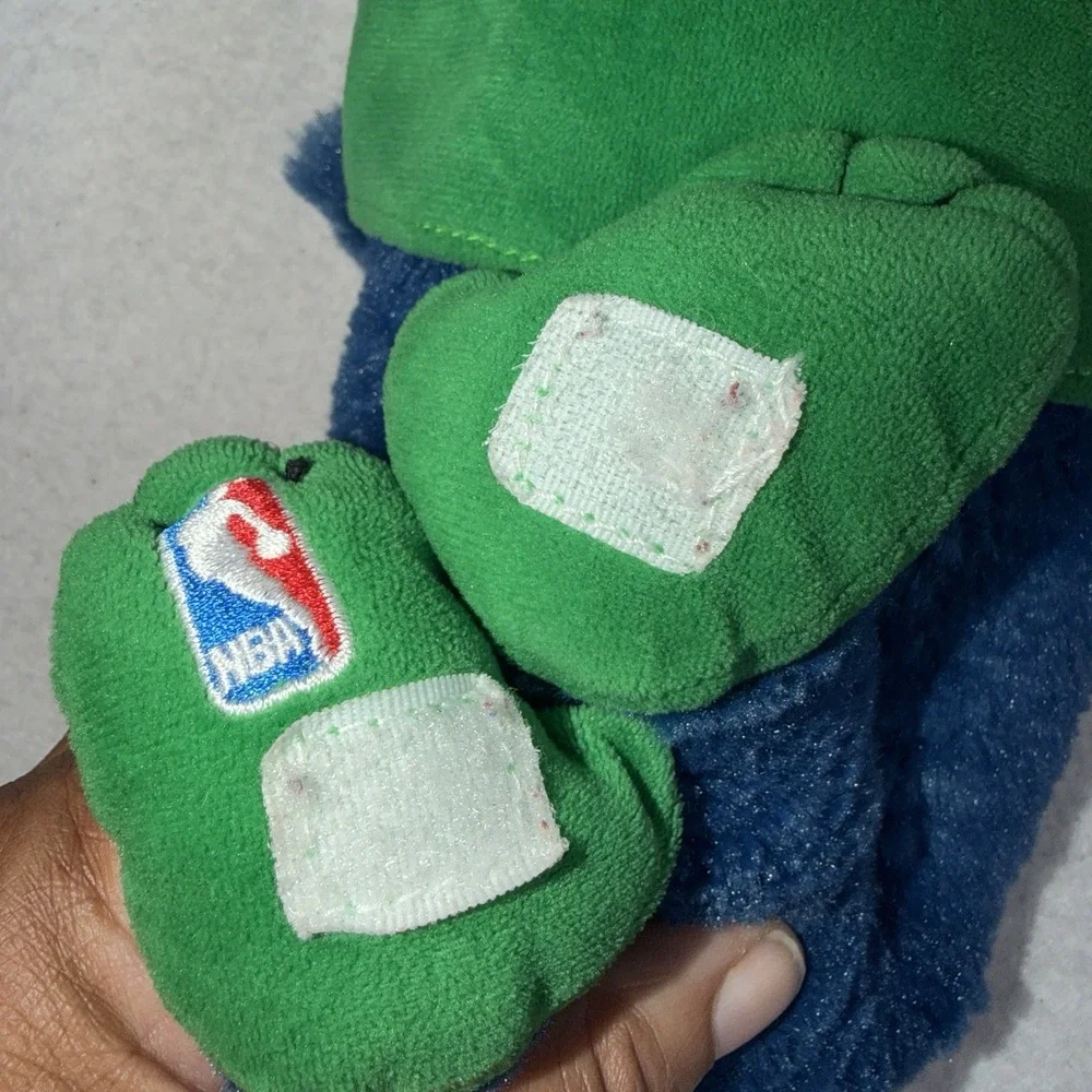 Lot of 2 Dallas Mavericks Plush Rally Monkey Forever Collectibles Green Retro